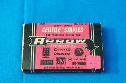 VINTAGE ARROW CEILTILE STAPLES - T-50 CT