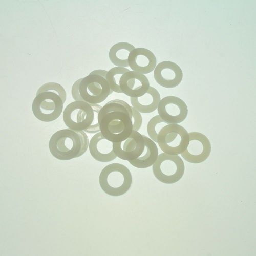 QTY100 Strandard Metric Nylon Flat Thick Washers M2.5(ID) x 5(OD) x 1mm Thick