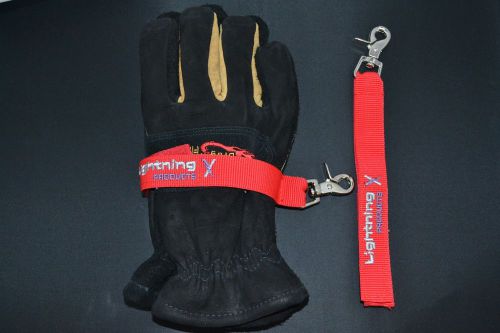 FIRE RESCUE GLOVE STRAP LIGHTNING X (RED)