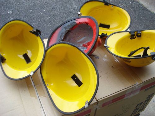 Helmet Outer Shells Lot of 5 Firefighter Turnout Fire Gear