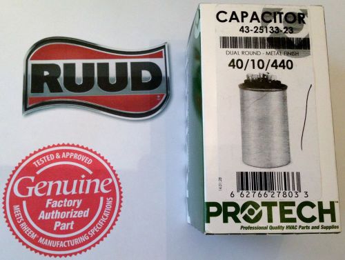 Rheem Ruud Protech Capacitor 10+40 uf 440 43-25133-23