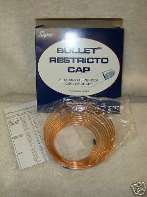 Refrigeration System Cap Tubing  .125OD x .064 ID x 12&#039;