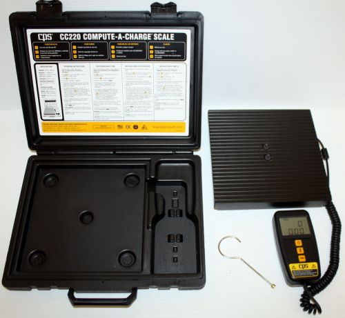 Cps compute-a-charge cc220 refrigerant charging scale nice fast free ship usa for sale