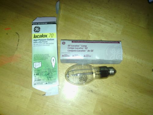 GE lucalox 17 High Pressure Sodium Bulb B17 70 watts