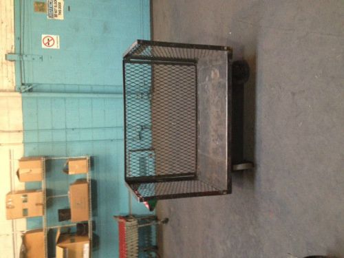 Industrial warehouse 3 side basket carts  48&#034; wide X 24&#034; deep and 30&#034; high