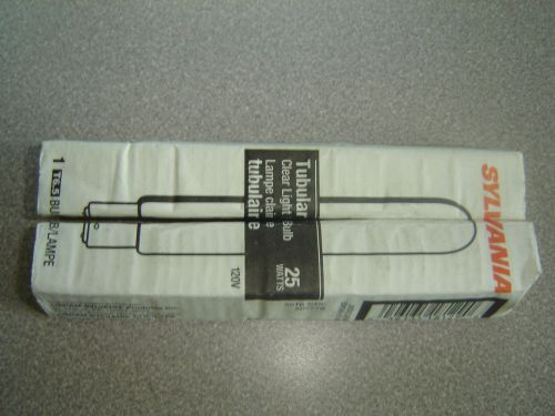 2 tubular tube 25w t6.5 light bulbs 25t6.5/dc double contact bayonet base new for sale