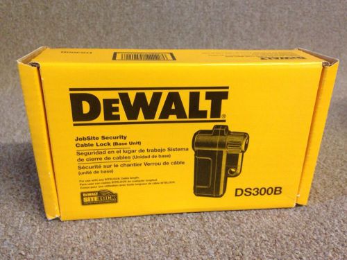 Dewalt DS300B JobSite Security Cable Lock Base Unit