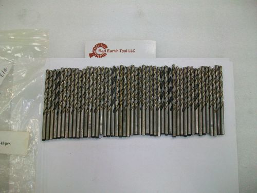 PTD #13 (0.1805&#034;) Cobalt Jobber Length Drills 48 Pcs Resharpened