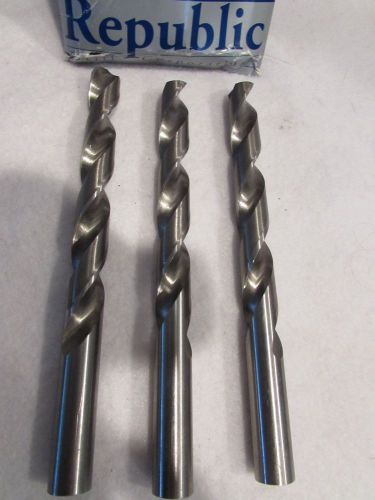 3/8&#034; JOBBERS DRILLS- NEW- 3PCS SET