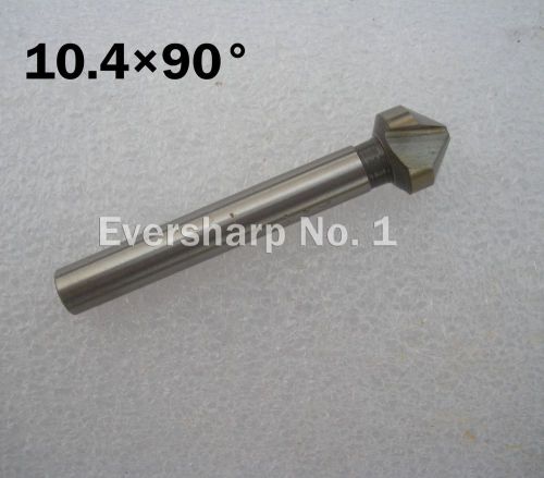 New 1pcs hss chamfer end mill cutter dia 10.4mm 90degree 3flute countersink bit for sale