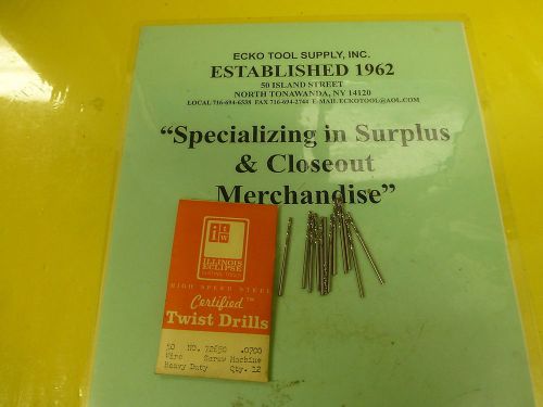 SCREW MACHINE DRILL  BRITE#50 (.0700&#034;) 135 POINT  HIGH SPEED NEW USA 12PCS $4.50