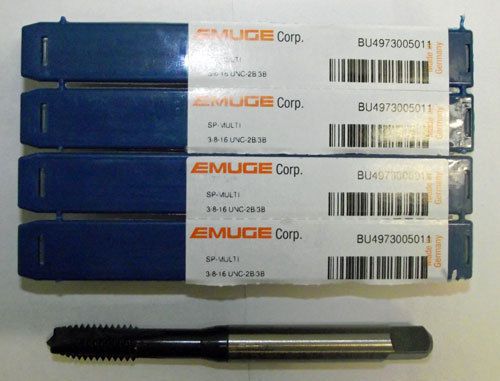 5pc 3/8-16 Emuge MultiTap Spiral Point