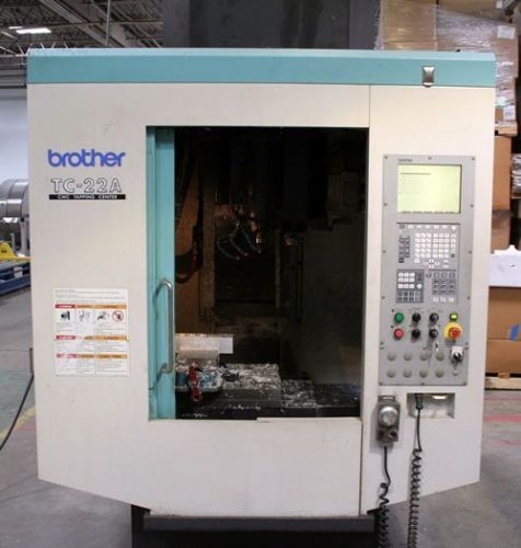 BROTHER TC-22A CNC DRILL TAP MACHINE 26 TOOL MAGAZINE CONVEYOR