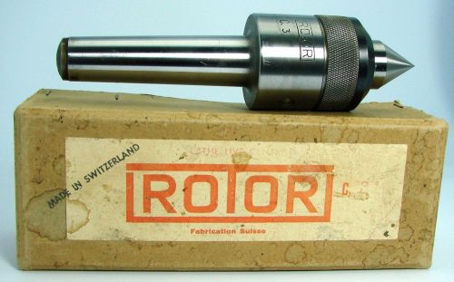 ROTOR Live Precision Lathe Centre SWITZERLAND CNC Grinding MORSE TAPER #3