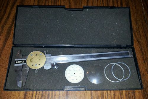 Phase II 6&#034; Dial Caliper with case for parts