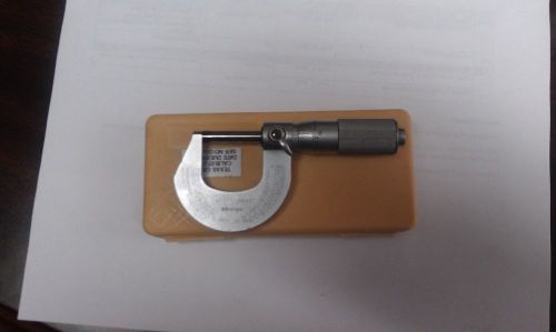 0&#034; - 1&#034; Mitutoyo OD Micrometer 101-117 w/ carbide faces