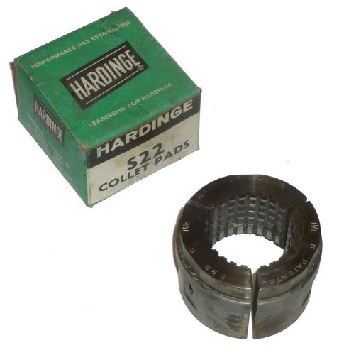 1-1/2&#034; ROUND SERRATED HARDINGE S22 ROUND SERRATED COLLET PAD SET