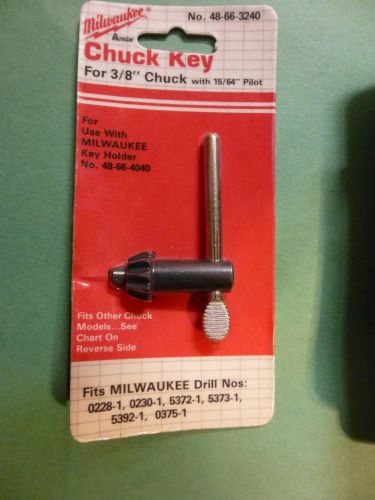 Milwaukee 48-66-3240 3/8&#034; x 15/64&#034;&#034; Pilot Replacement Chuck Key New