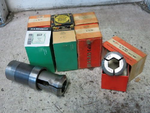 8 HARDINGE, BALAS, BROWN &amp; SHARPE 22D COLLETS, 1&#034;, 1-1/16&#034; HEX, 1-3/8&#034;