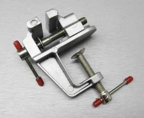 MINI VISE ALUMINUM BENCH SWIVEL CLAMP ON BENCH MINIATURE VISE JEWELERS HOBBY