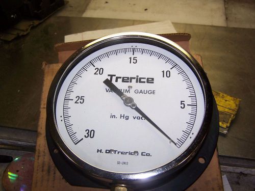 NEW TRERICE 0-30&#034; Hg VACUUM GAUGE 500XB GG 6&#034; FACE  1/4&#034; NPT 52-2412