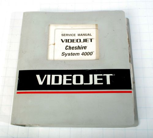 Videojet Cheshire System 4000 Service Manual