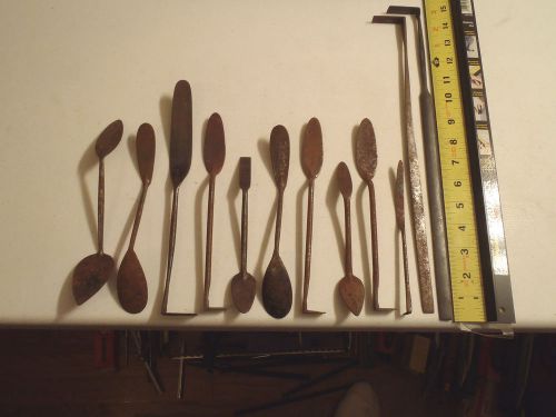 12antique sand casting /foundry tools made by Monk