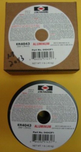 ALUMINUM WELD WIRE 4043 .035 1#SPOOL -NEW