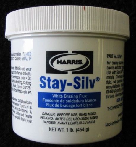 HARRIS STAY-SILV WHITE BRAZING FLUX - 1LB JAR