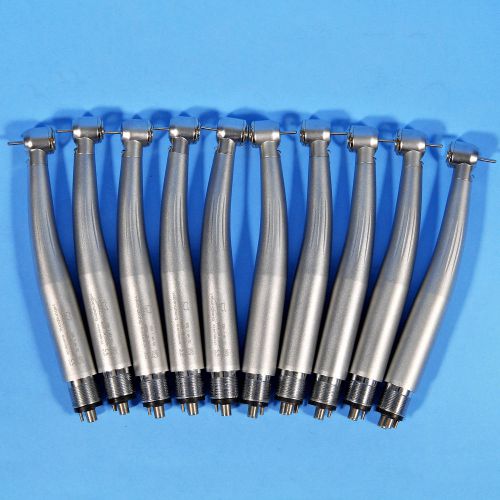 10pcs YBM Dental E-generator High Speed LED Fiber Optic Handpieces 4 Hole STD CA