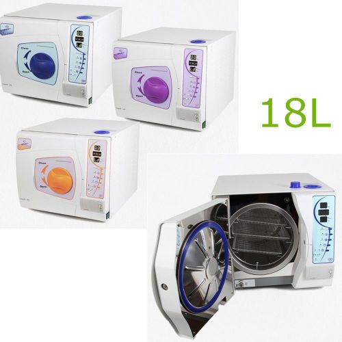 Dental Medical Vacuum Steam Autoclave Sterilizer disinfect 18L Data Printing