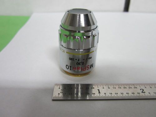 MICROSCOPE PART OBJECTIVE OLYMPUS MSPLAN 10X DIC INFINITY OPTICS BIN#F2-27