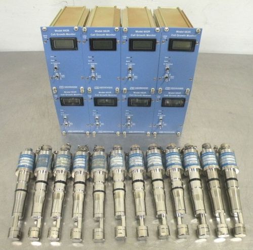 C112978 Lot 8 Wedgewood 652R Cell Growth Monitors w/(12) BT65-E---E--5-A Sensor