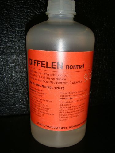 Diffelen Pump Fluid For Diffusion Pumps 0.5 Lts New