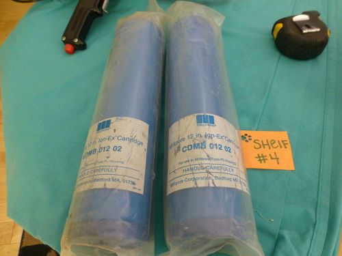 Millipore 12 inch Ion ex CDMB 012 02 PL Housing filter cartridge lot of 2