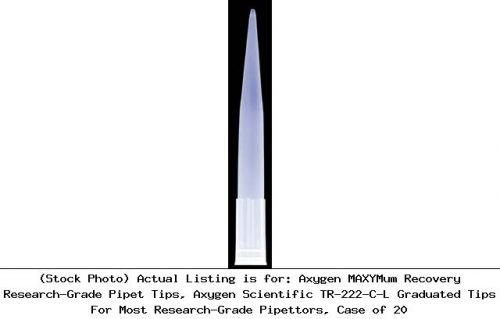 Axygen MAXYMum Recovery Research-Grade Pipet Tips, Axygen Scientific TR-222-C-L