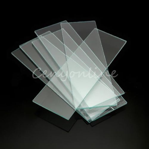 50PCS Microscope Glass Prepared Microscope Slides Lab School Specimen 25x76mm