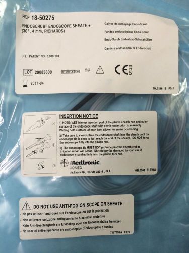 (6) Endoscrub Endoscope Sheath + REF 18-50275 EXP 2011 (30 deg, 4 mm, Richards)