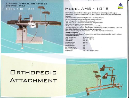 New Wire remote C-arm compatible motorized OT Table with Ortho Attachment  1