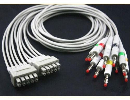 Compatible GE Marquette MAC-1200 EKG Leadwire,OEM 38401817,AHA,YLL224NR