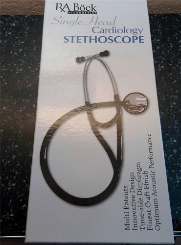 Ra bock single head cardiology stethoscope with pressure sensitive diaphragm for sale