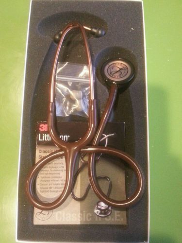 Littmann classic ii s.e. stethoscope (chocolate tube) new in box 2820cpr 28&#034; for sale