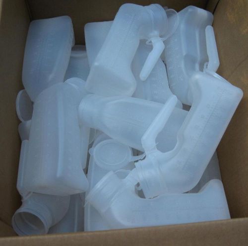 Male urinal - novaplus 1000cc, with lid. lot of 20 for sale