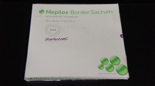 Molnlycke 282000 Mepilex Border Sacrum Soft Silicone Foam Dressing 18x18cm ~5pcs