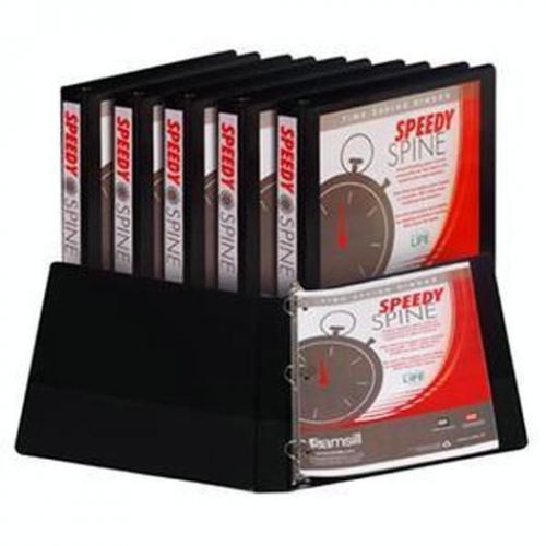 Speedy spine blk 1&#034; 6pk binders/laminators m18130c for sale