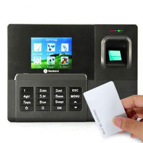 Us realand tft fingerprint time attendance clock employee payroll usb tcp/ip id for sale