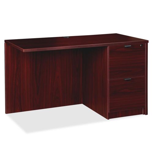 Lorell LLR79042 Prominence Series Mahogany Laminate Desking