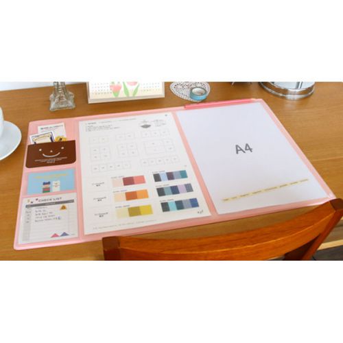 2015 Desk Mat Scheduler L Size _ Pink / Month Planner Scheduler