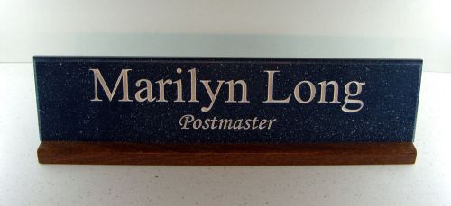 Eaglecarver Custom Desk Name Plate ~ Corian Material