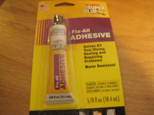 Brand new 1 - pack  the original super glue fix - all adhesive  size 5/8 fl oz for sale